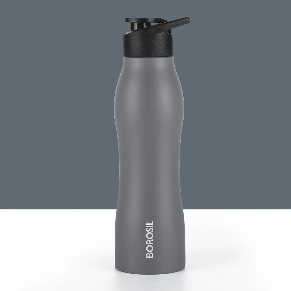 Borosil GripGo Grey Water Bottle 950ml