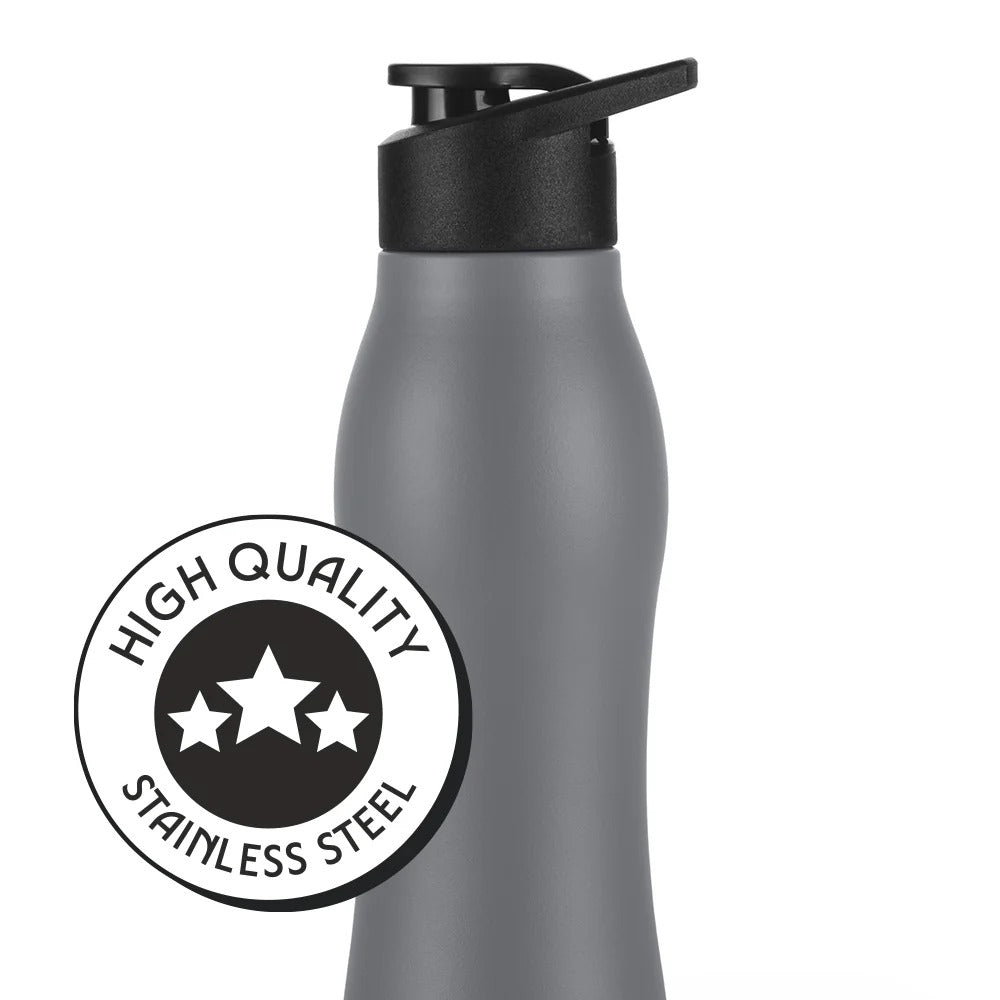Borosil GripGo Grey Water Bottle 950ml
