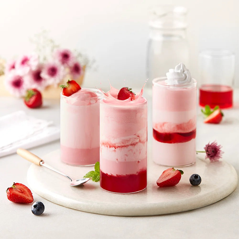 Borosil Vision Drinking Glass Tumbler Set of 6 (295ml×6)