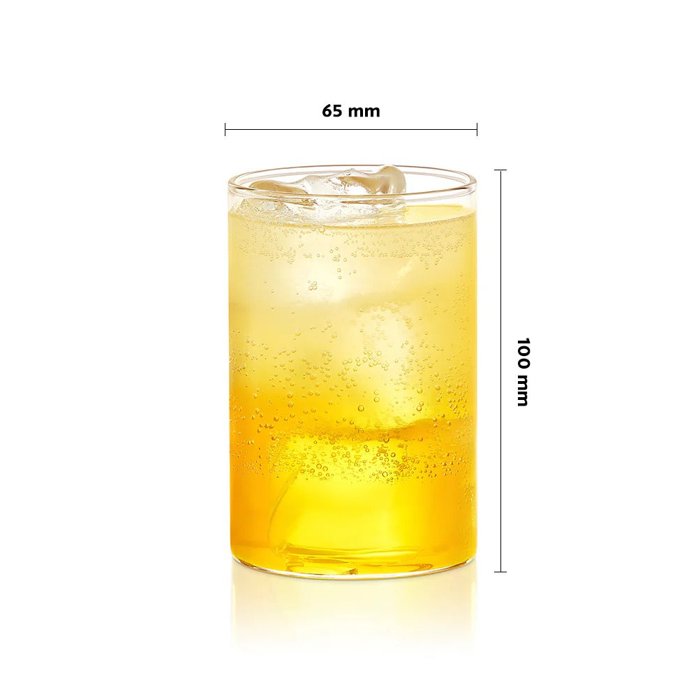 Borosil Vision Drinking Glass Tumbler Set of 6 (295ml×6)
