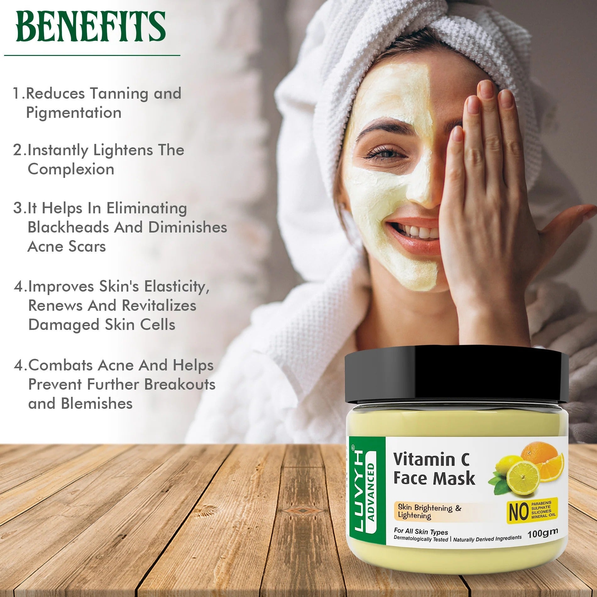 LuvYH Vitamin C Face Mask - 100g