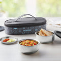 Borosil CarryFresh Steel Lunch Box Office Tiffin Set of 2 (180ml×2)