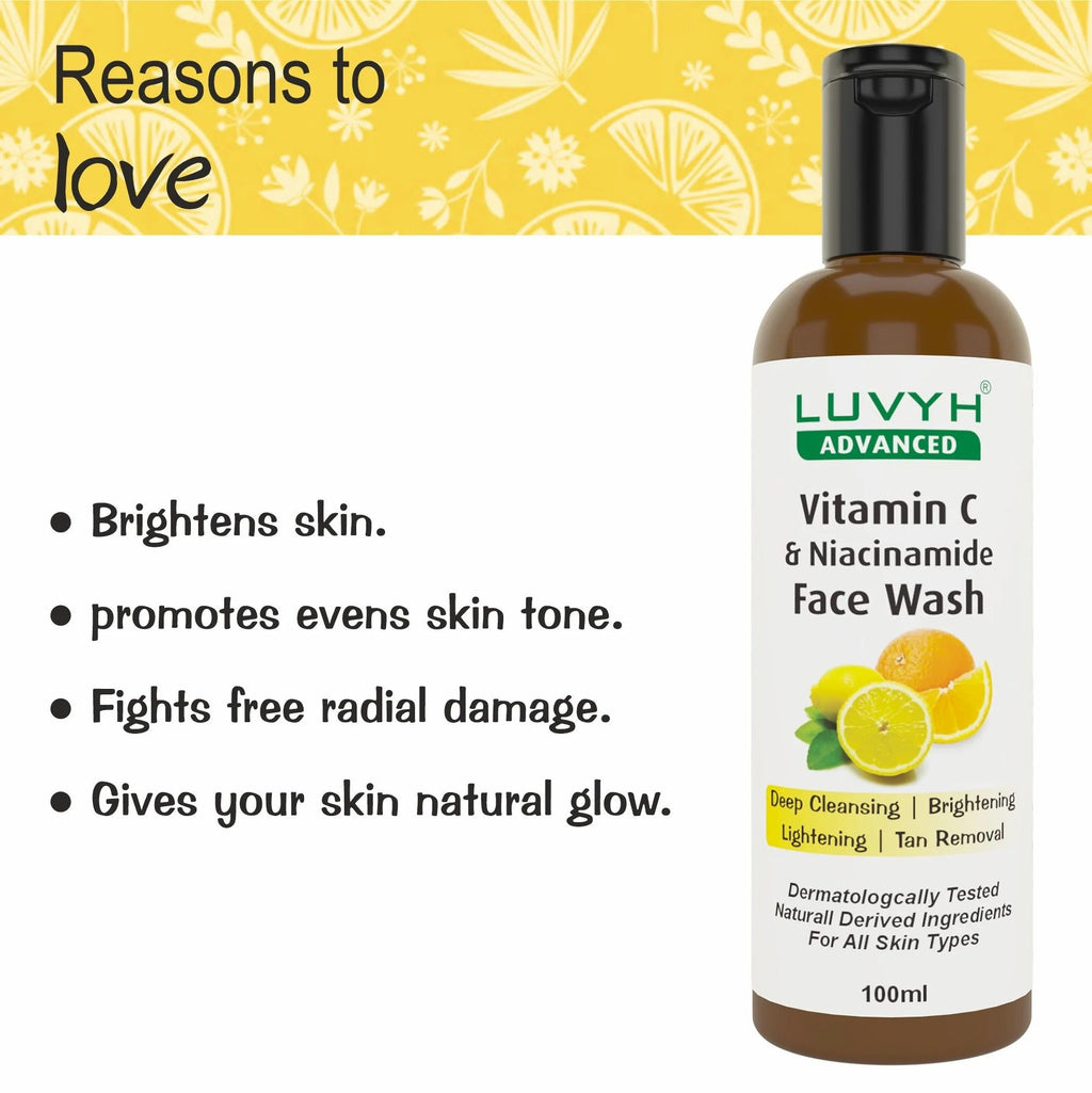 LuvYH Vitamin C & Niacinamide Face Wash - 100ml