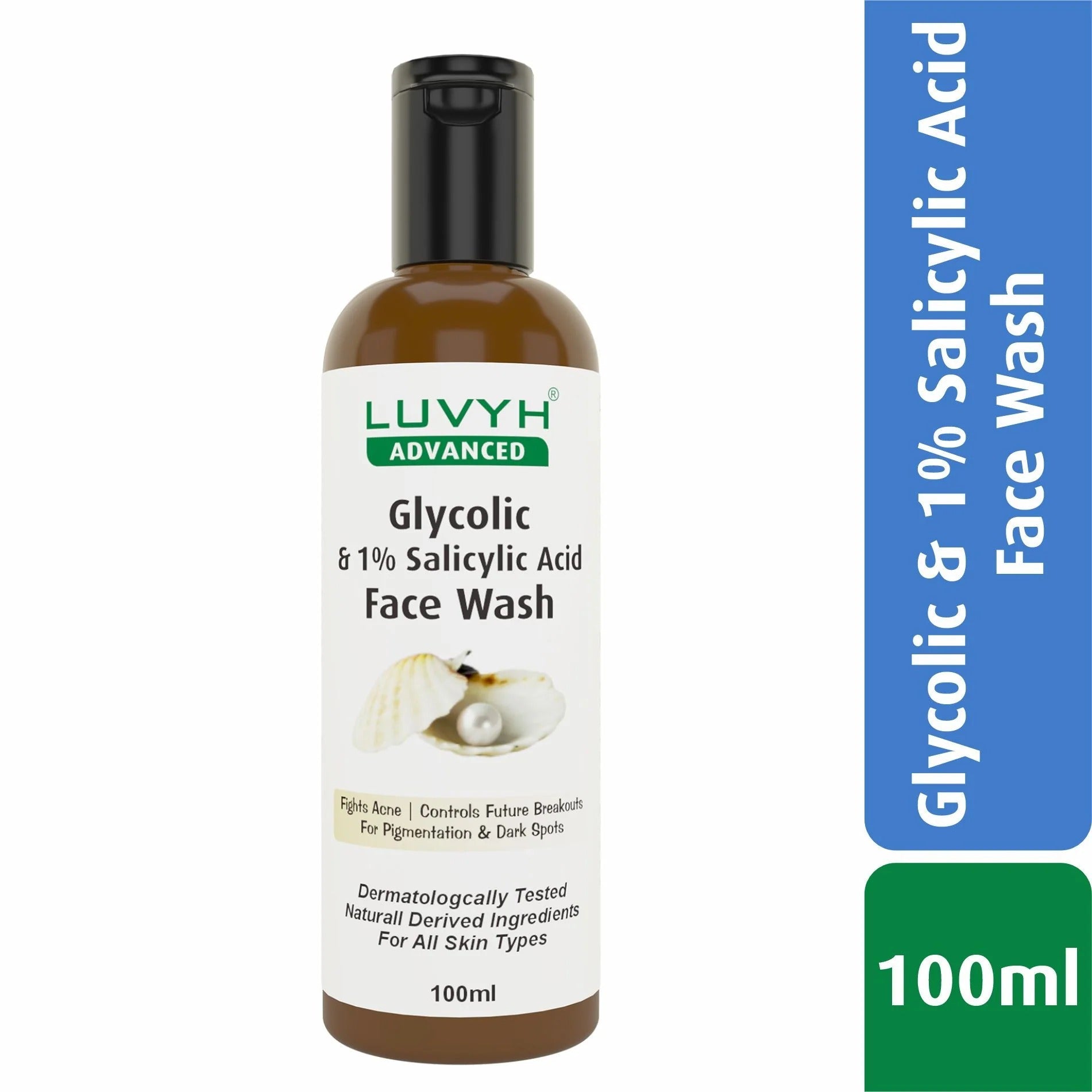 LuvYH Glycolic & 1% Salicylic Acid Face Wash - 100ml