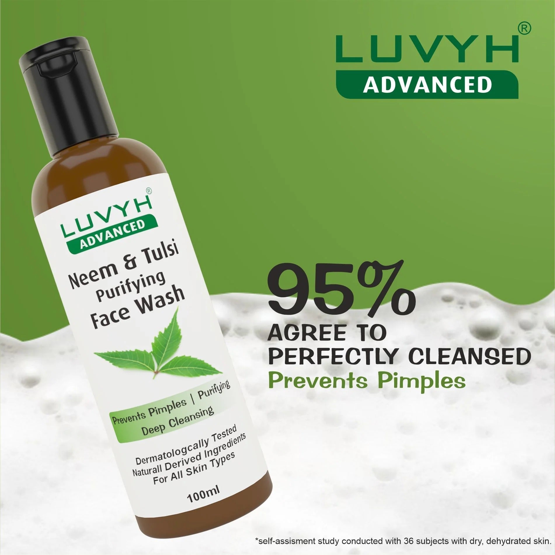 LuvYH Purifying Neem & Tulsi Face Wash - 100ml
