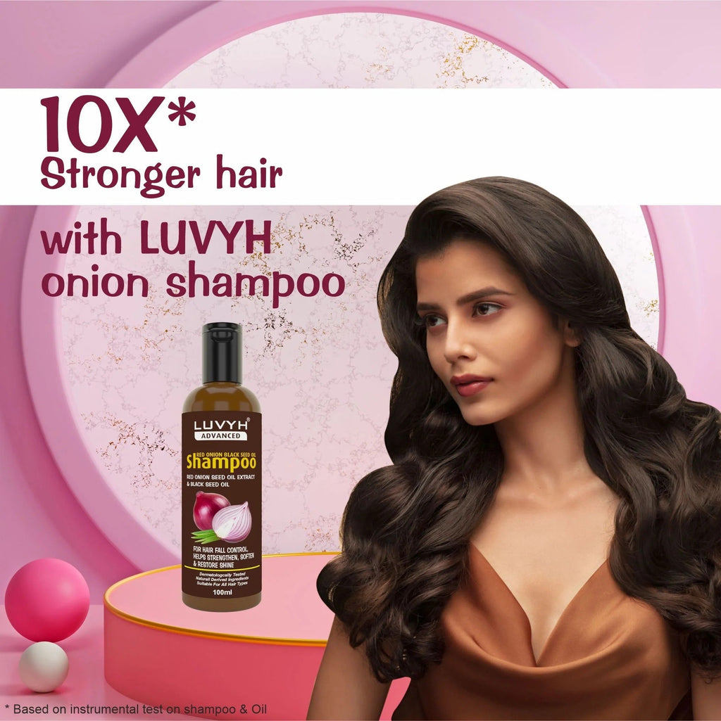 LuvYH Onion Black Seed Oil Shampoo - 100ml