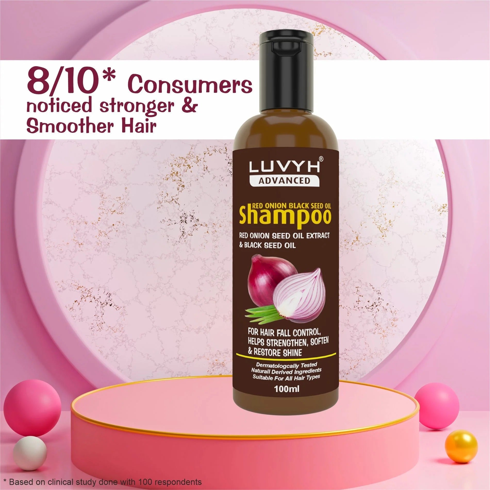 LuvYH Onion Black Seed Oil Shampoo - 100ml