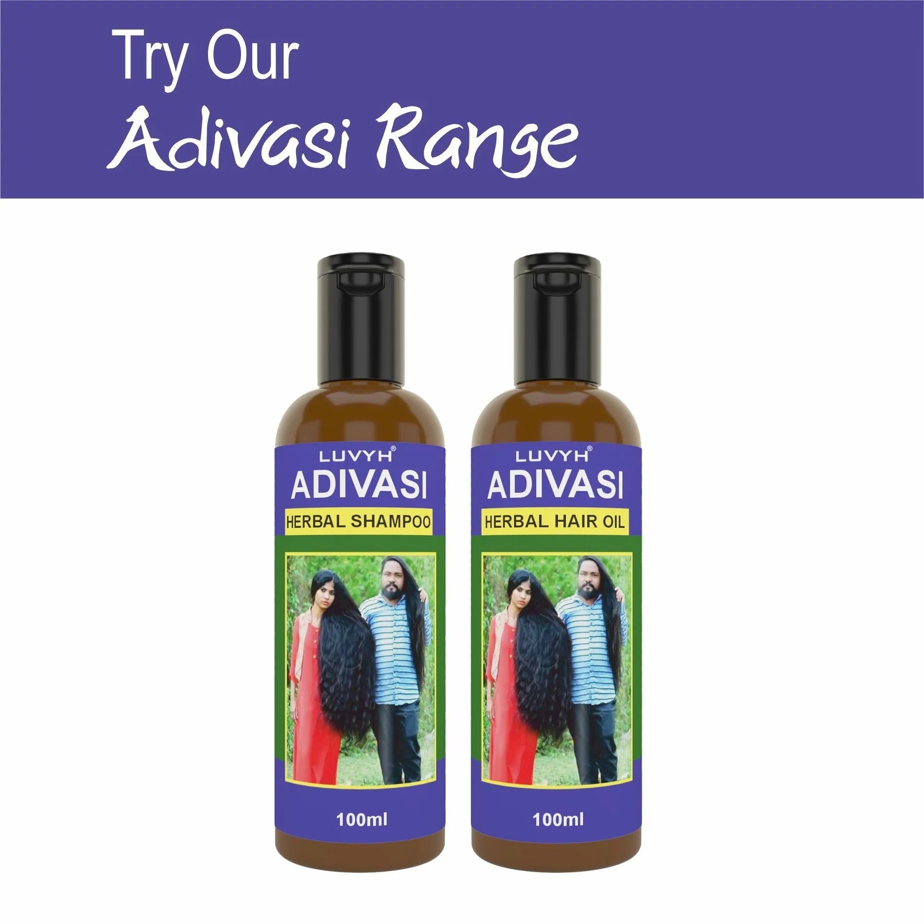 LuvYH Adivasi Herbal Shampoo - 100ml