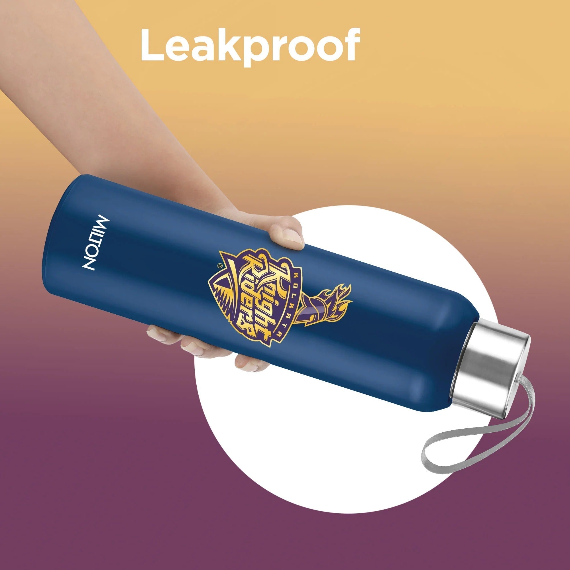 Milton Sports Steel Halo KKR UV Printing Water Bottle