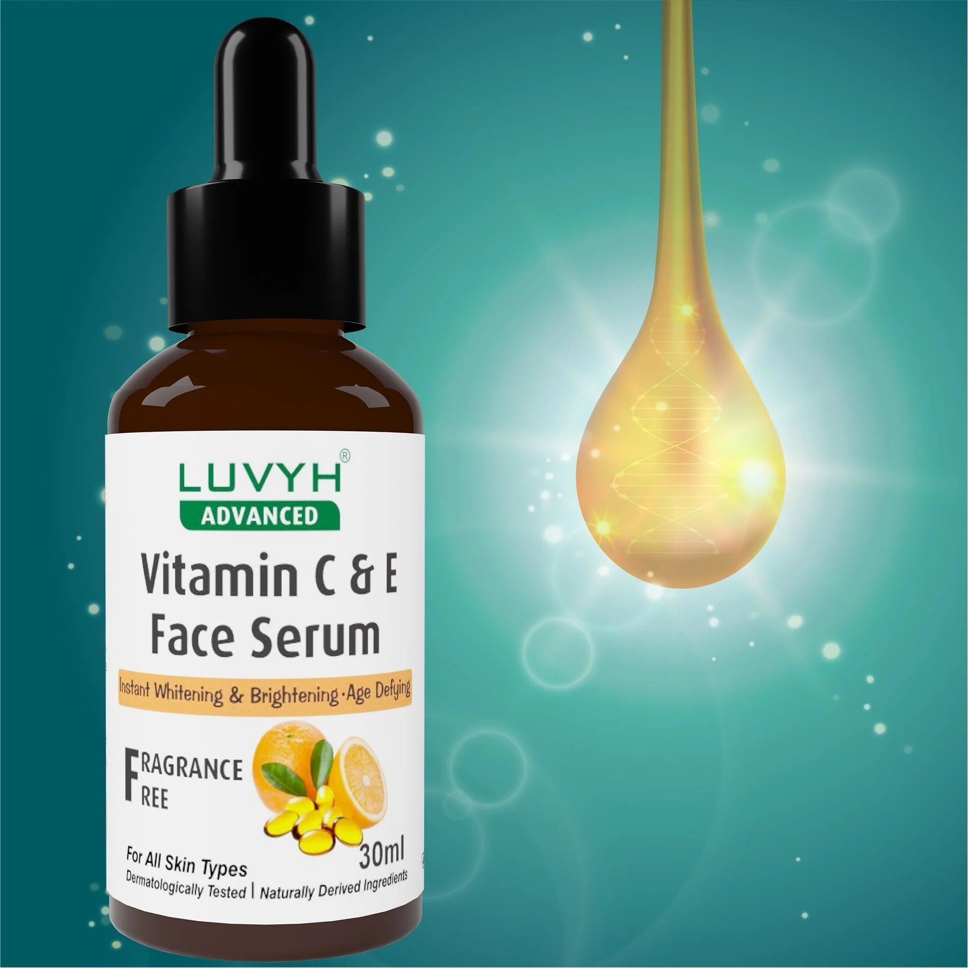 LuvYH Vitamin C & E Face Serum - 30ml