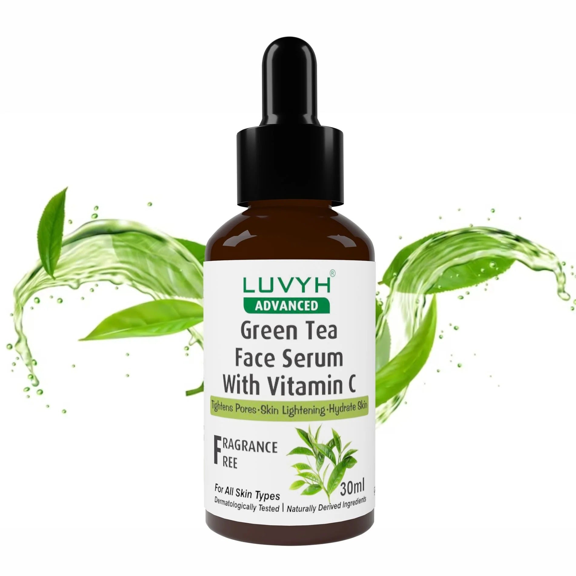 LuvYH Green Tea Face Serum With Vitamin C - 30ml