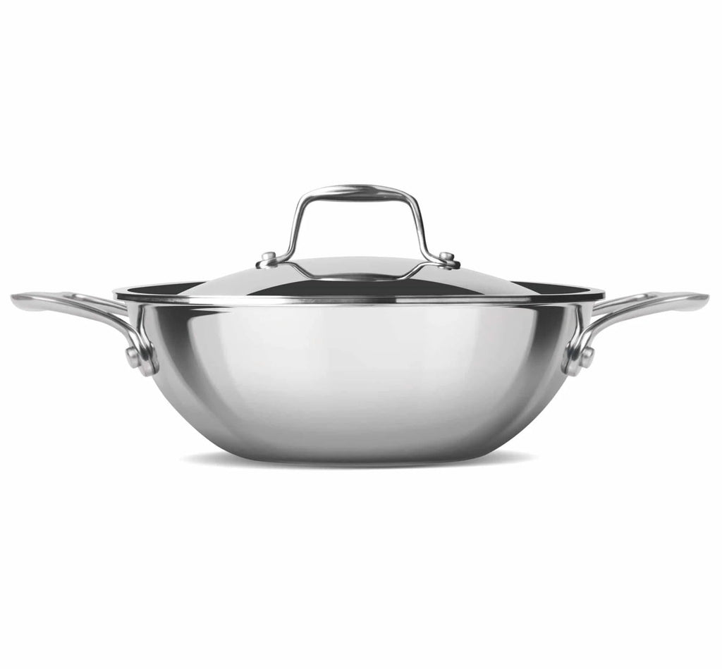 Milton ProCook Triply Stainless Steel Kadhai with Lid