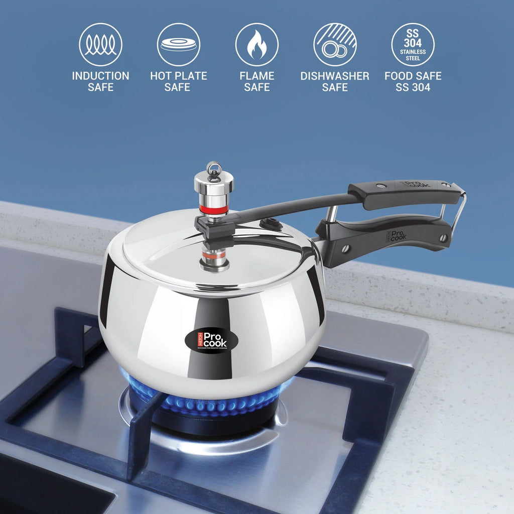 Milton ProCook Curve Triply Inner Lid Pressure Cooker