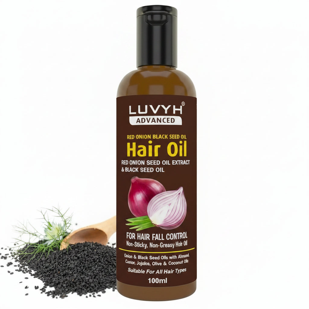 LuvYH Onion Black Seed Hair Oil - 100ml