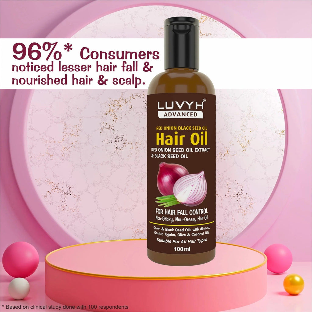 LuvYH Onion Black Seed Hair Oil - 100ml