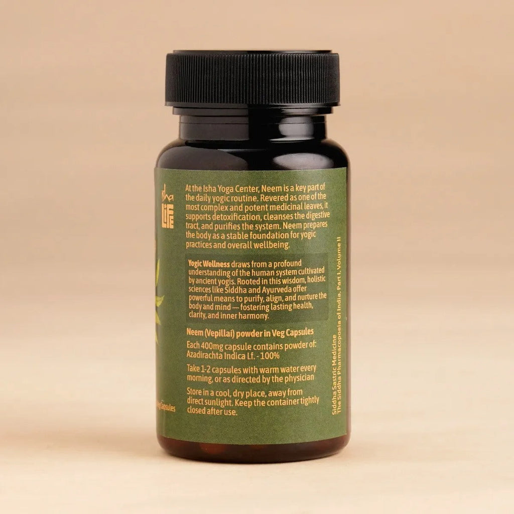 Isha Life Neem Powder Veg Capsule - 60 Caps