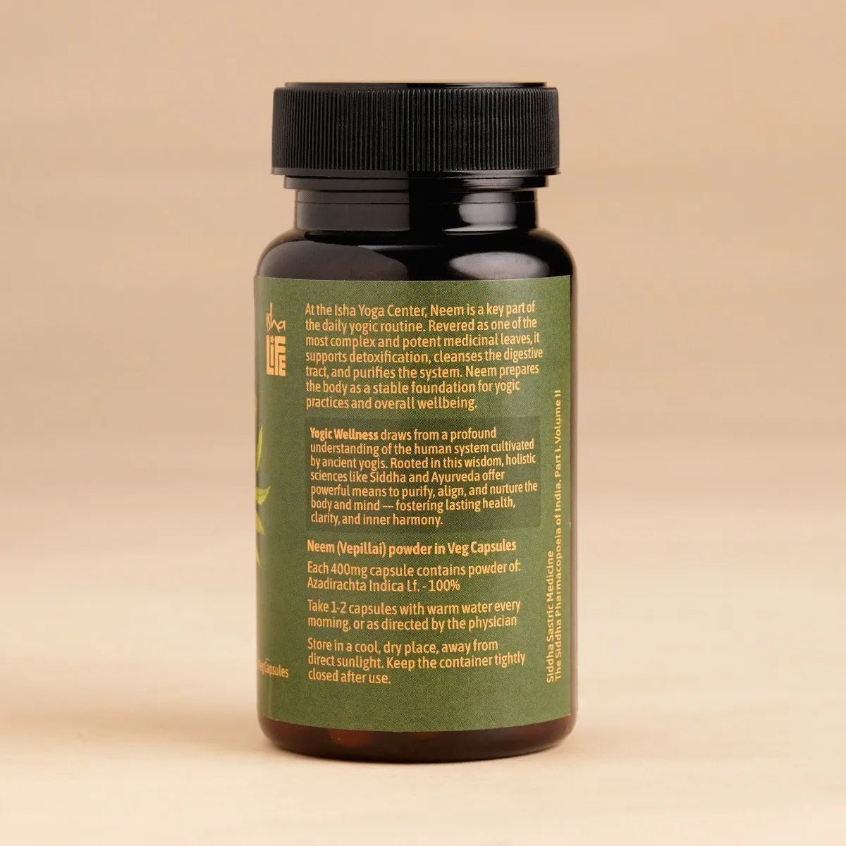 Isha Life Neem Powder Veg Capsule - 60 Caps