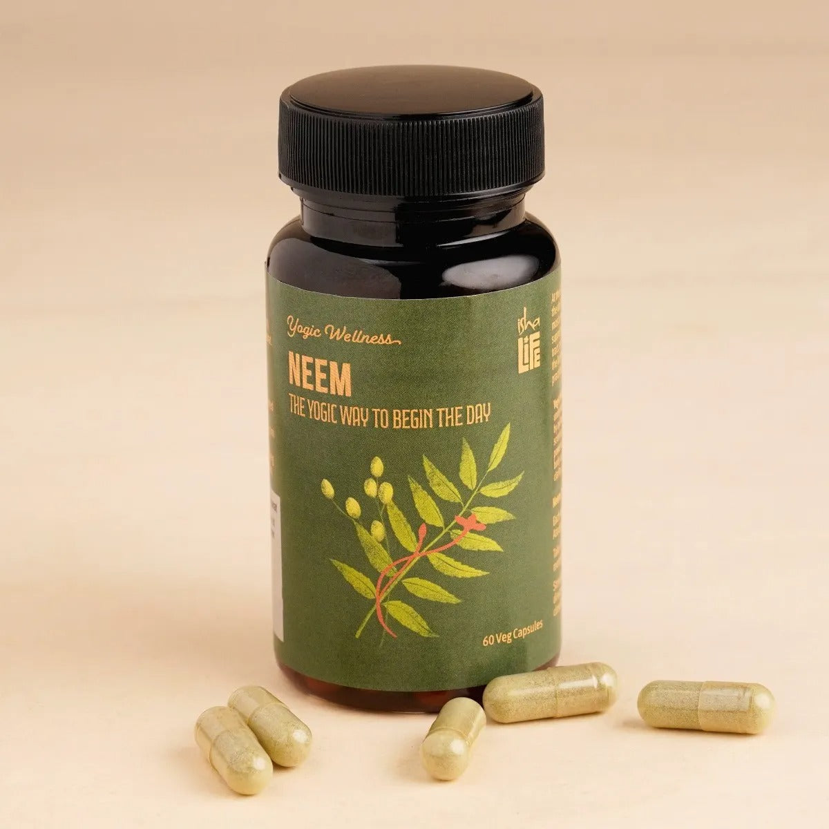 Isha Life Neem Powder Veg Capsule - 60 Caps