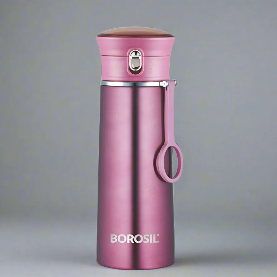 Borosil Hydra Thermoflask Water Bottle Ease Purple 420ml