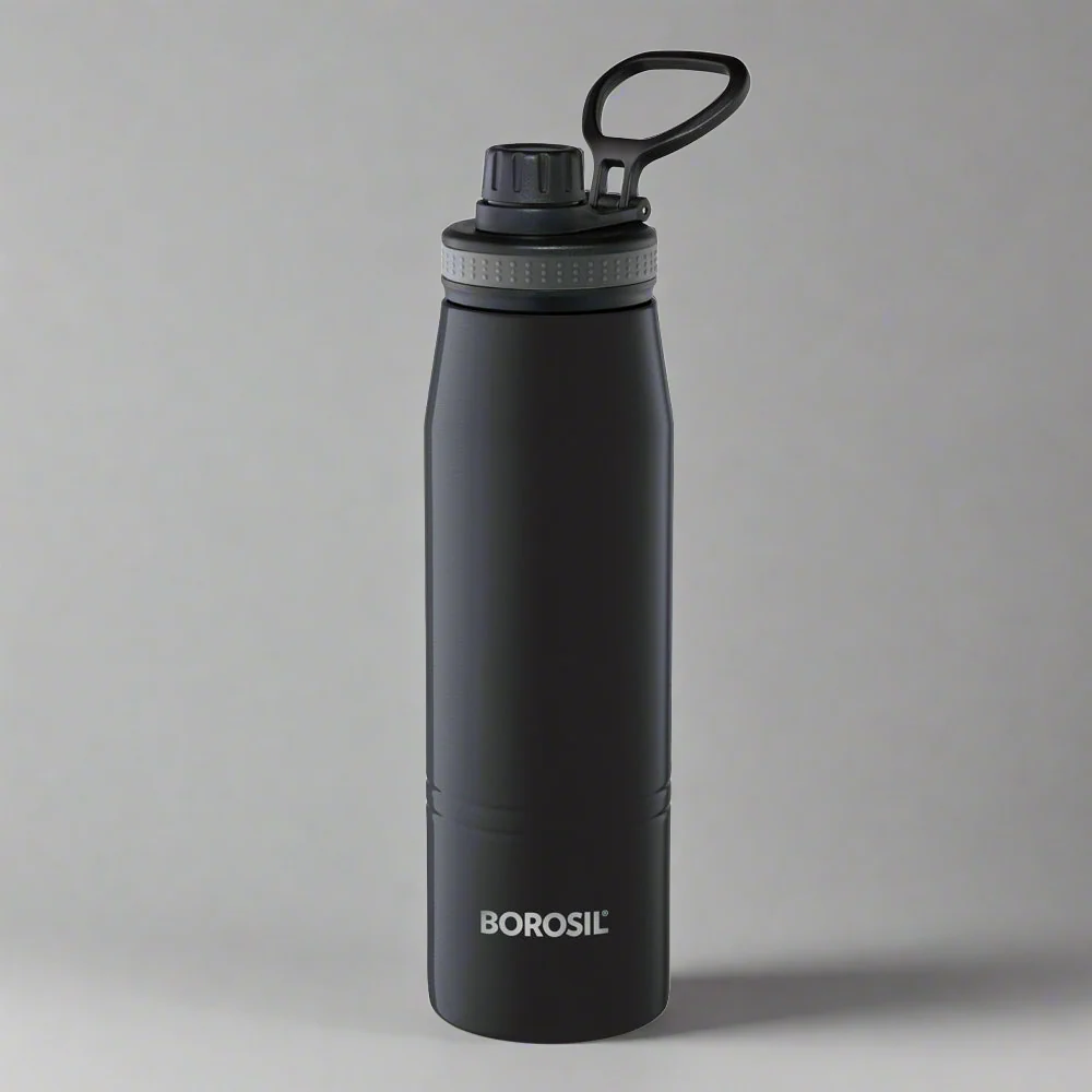 Borosil Hydra Thermoflask Steel Water Bottle Sports 900ml