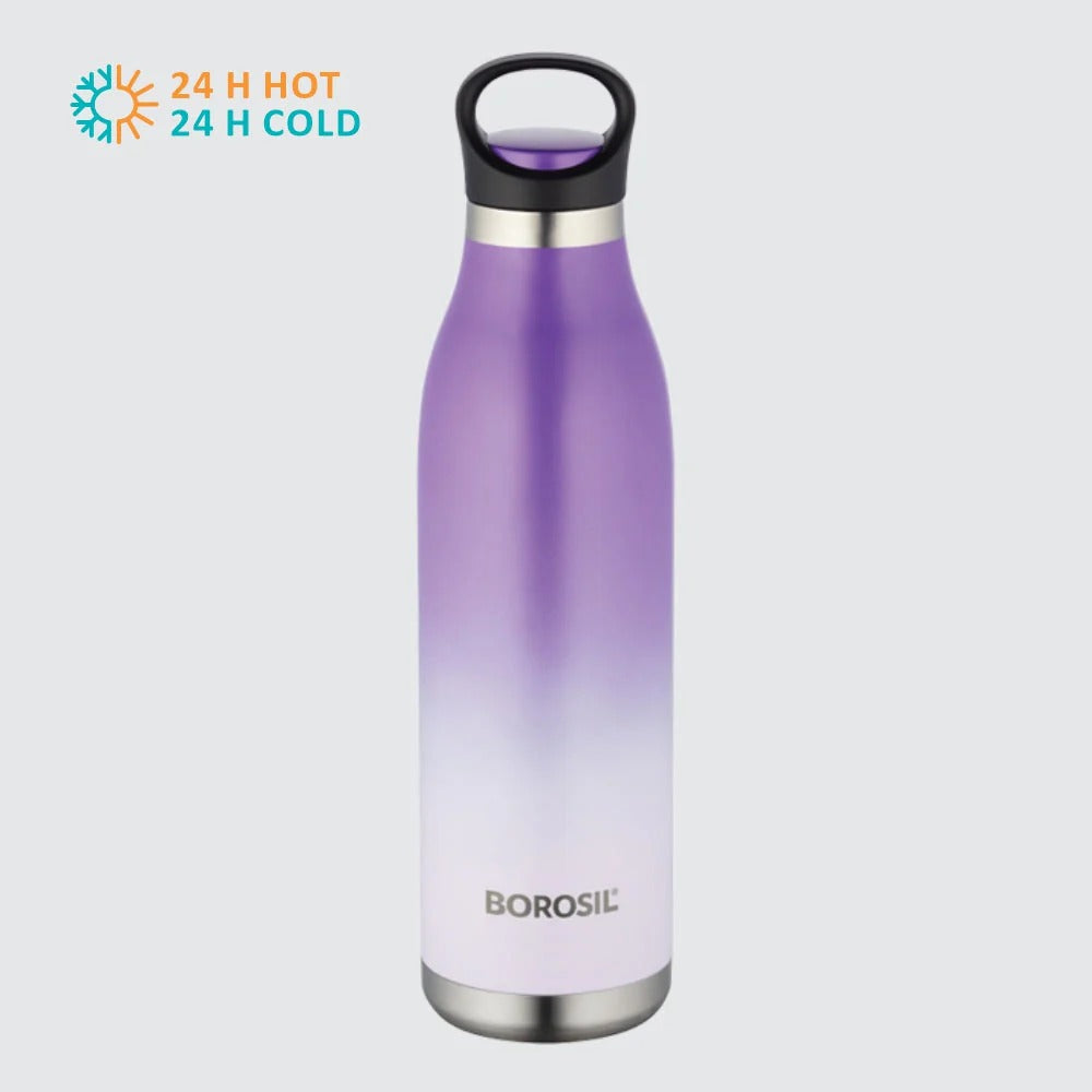 Borosil Hydra Steel Kids Water Bottle ColorCrush Violet