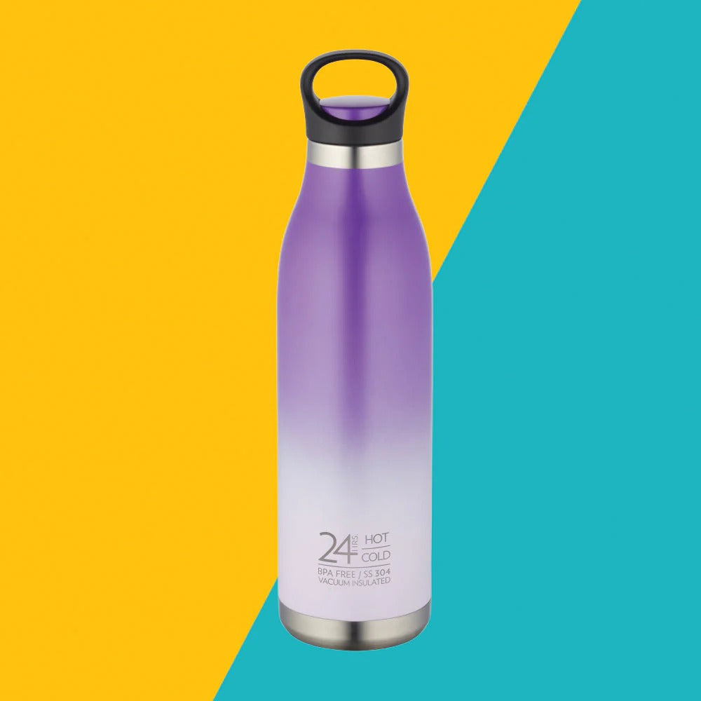 Borosil Hydra Steel Kids Water Bottle ColorCrush Violet