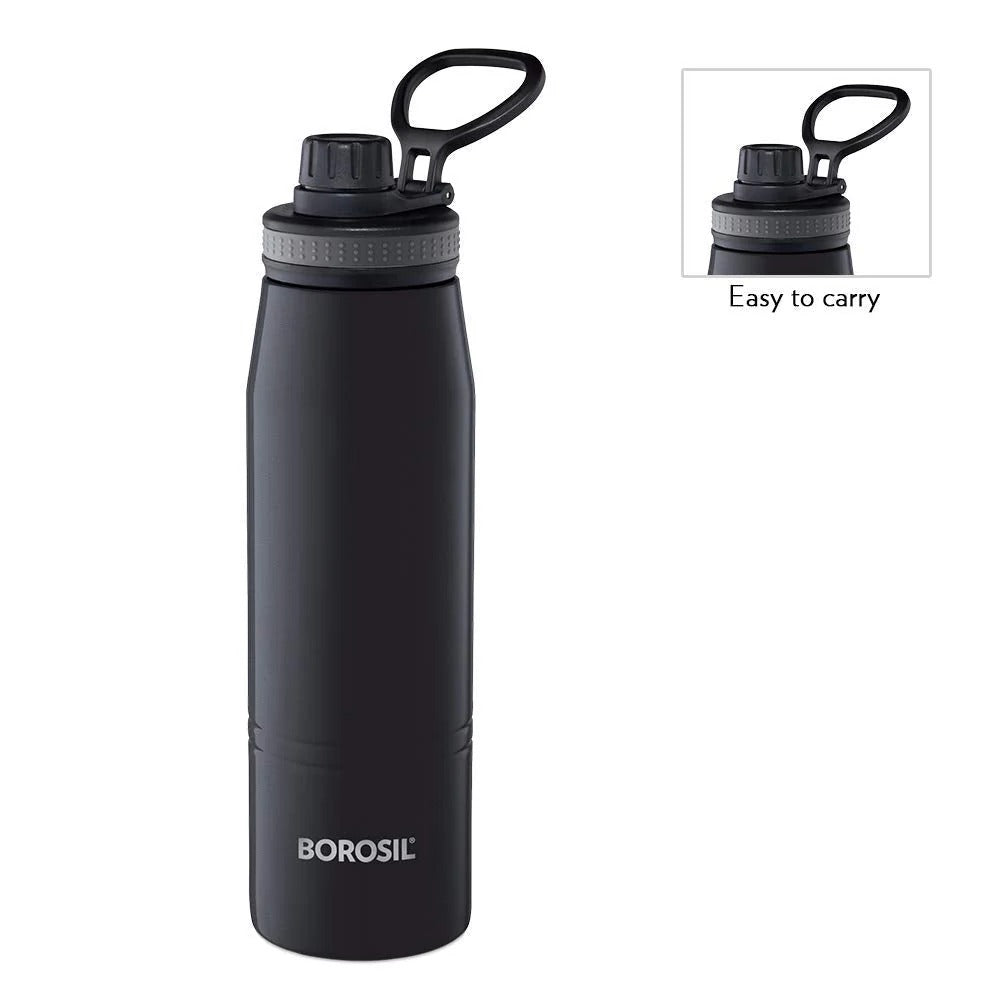Borosil Hydra Thermoflask Steel Water Bottle Sports 900ml