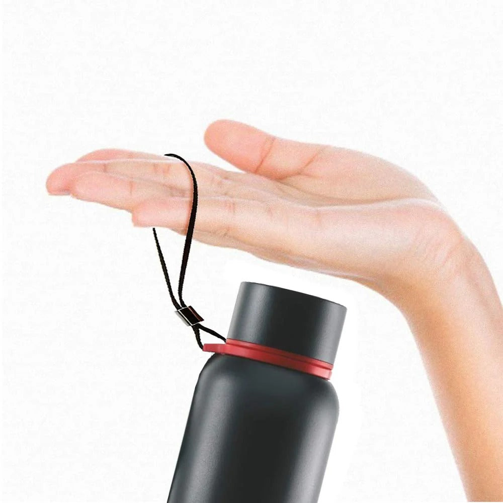 Borosil Hydra Thermoflask Water Bottle Trek Black 500ml