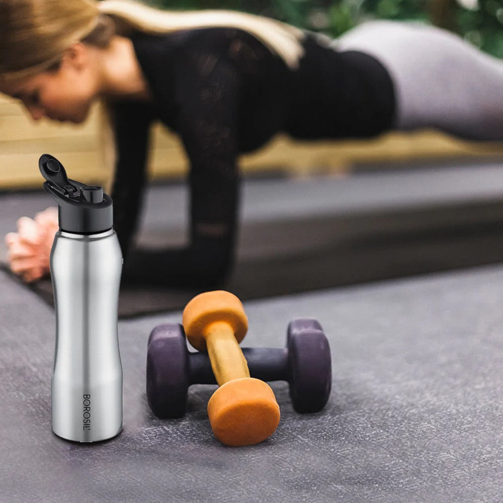 Borosil Grip N Sip Classic Water Bottle
