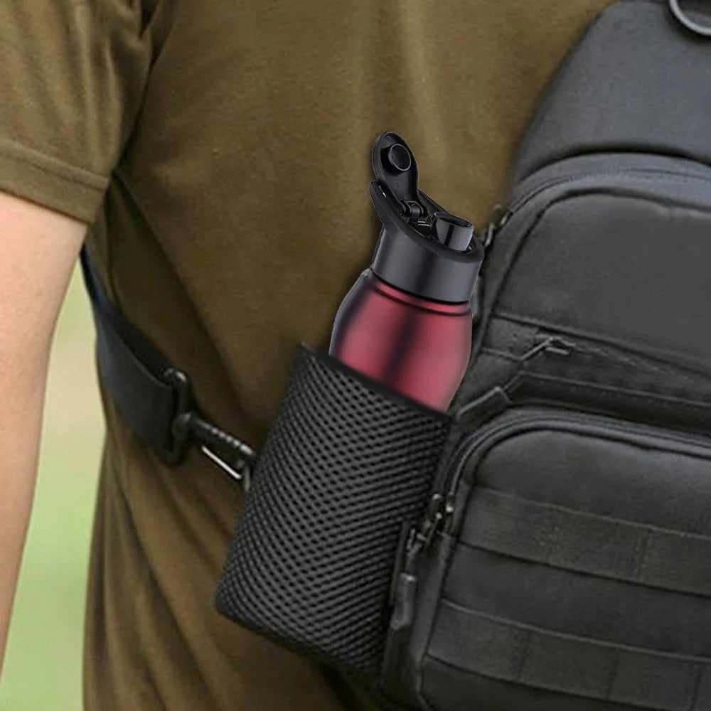 Borosil Grip N Sip Maroon Water Bottle