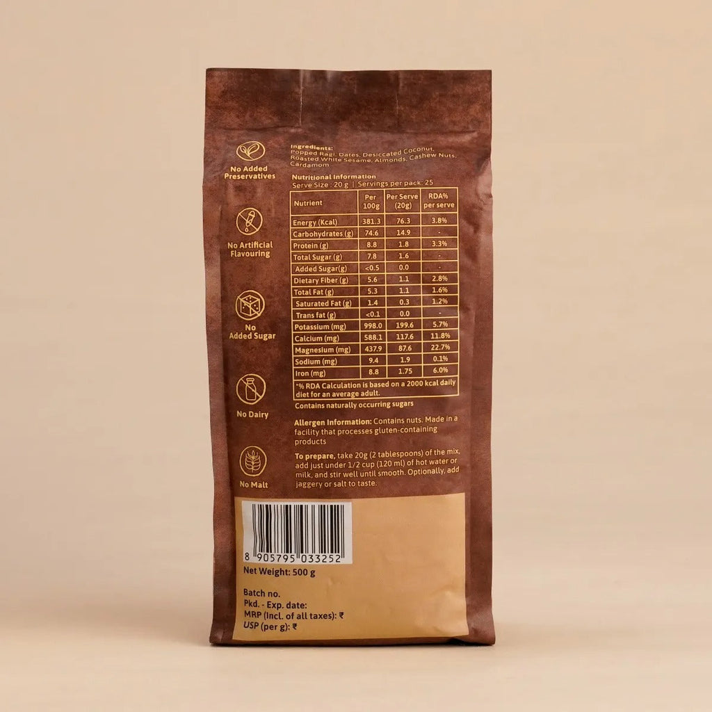 Isha Life Ragi Huri Hittu (Instant Ragi Drink Mix) - 500 gms