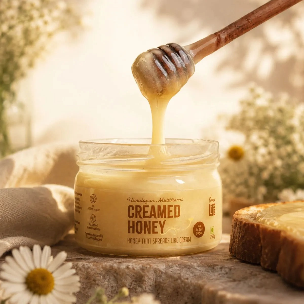 Isha life Himalayan Multifloral Cream Honey - 250 gms