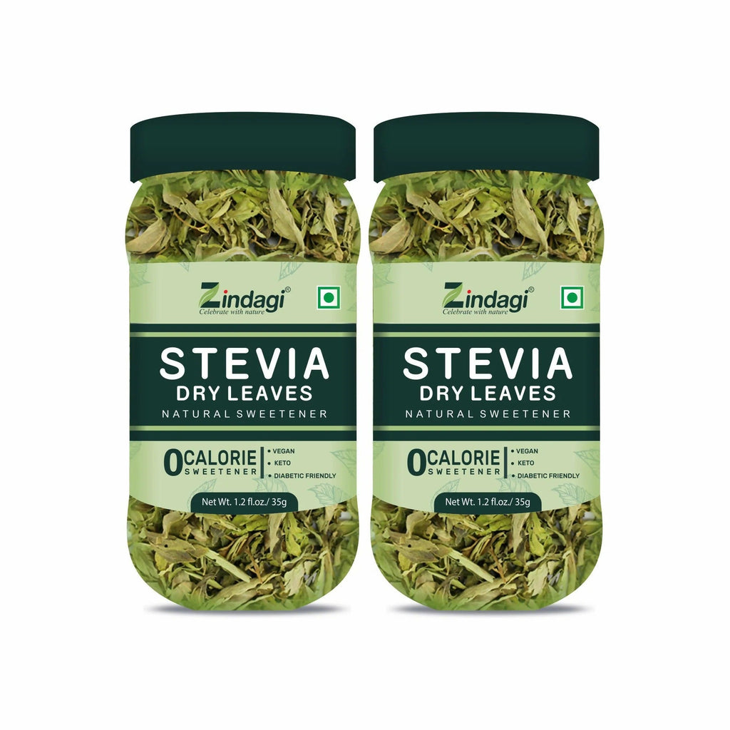 Zindagi Natural Sugarfree  Natural Stevia Dry Leaves - 35 gms (Pack of 2)