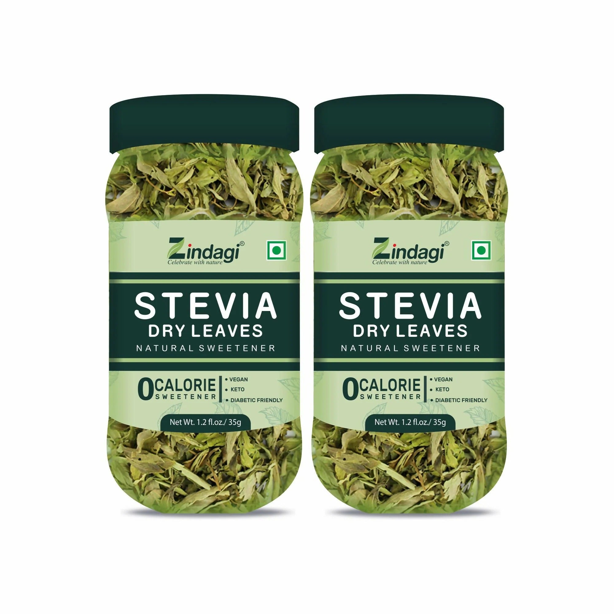 Zindagi Natural Sugarfree  Natural Stevia Dry Leaves - 35 gms (Pack of 2)