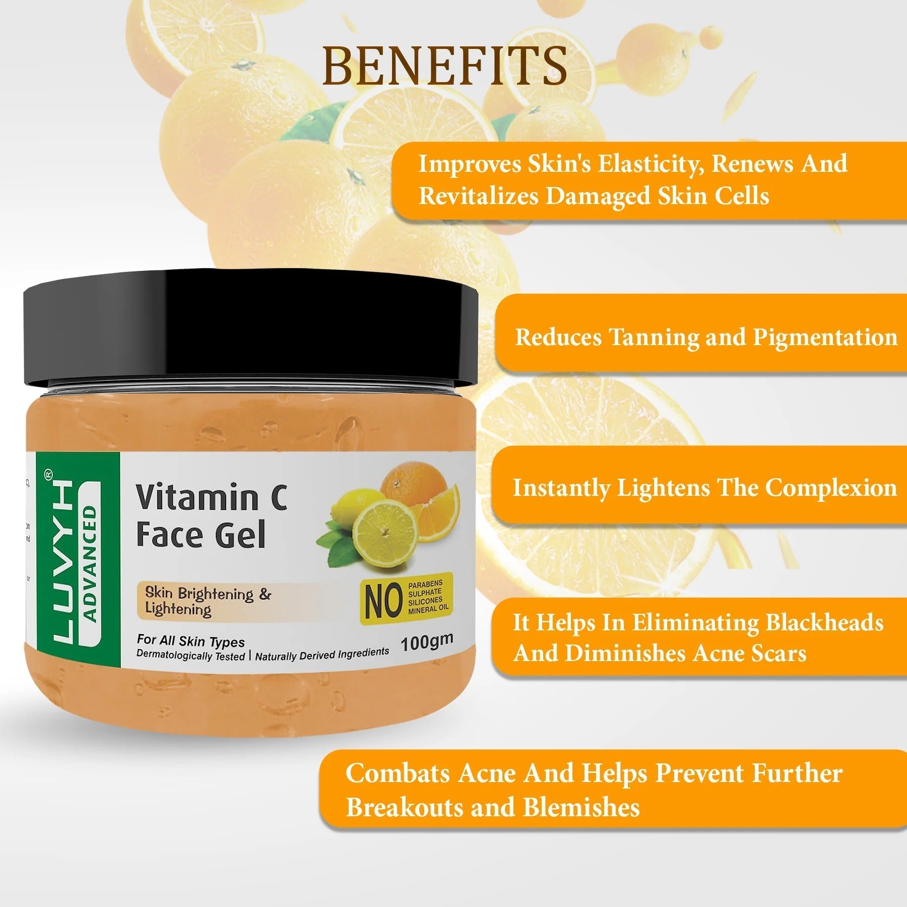 LuvYH Vitamin C Face Gel - 100g