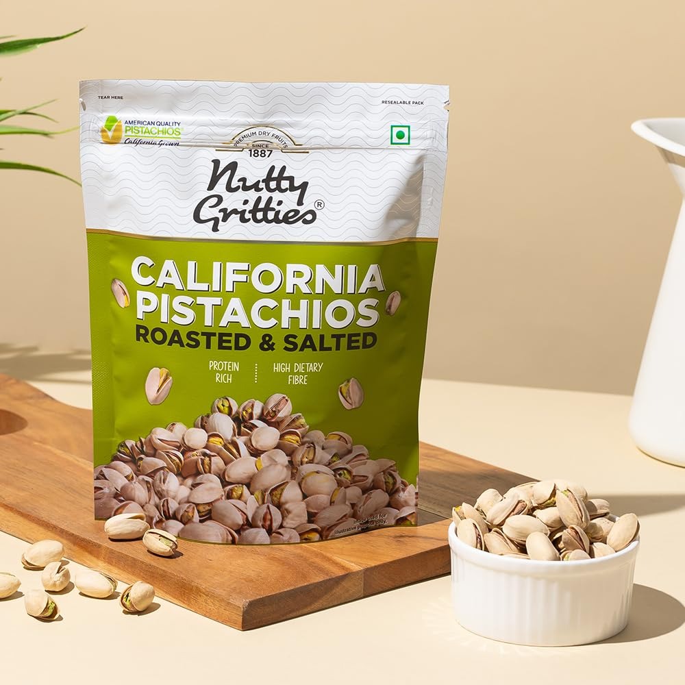 Nutty Gritties California Pistachios Roasted & Salted - 200g