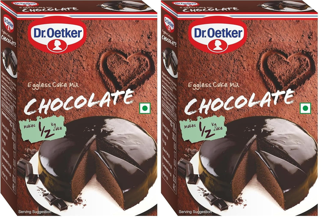 Dr. Oetker FunFoods Chocolate Cake Mix - Pack of 2 (250g Each Pack)