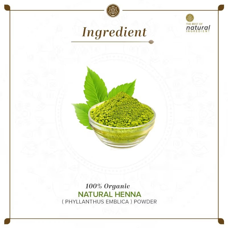 Khadi Natural Organic Natural Henna Powder - 100 gms