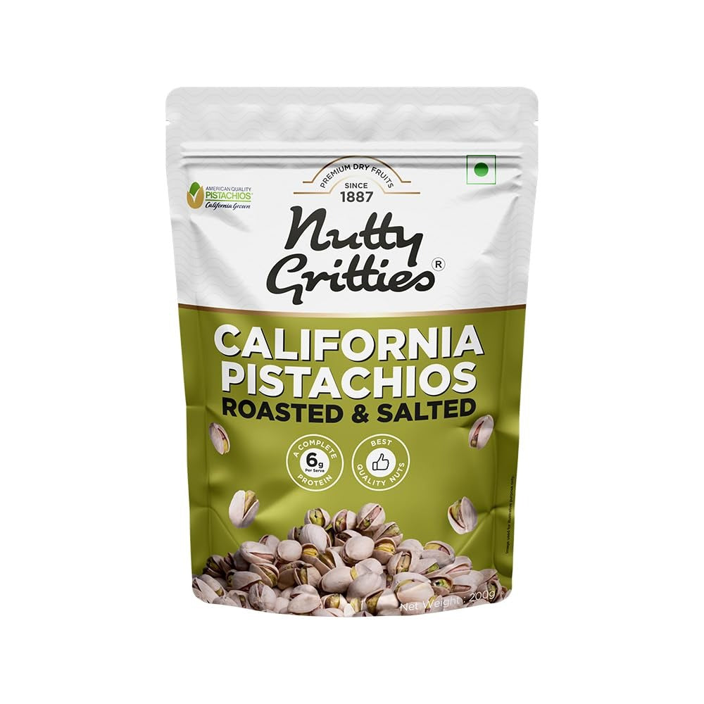 Nutty Gritties California Pistachios Roasted & Salted - 200g