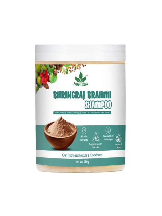 Havintha Amla Reetha Shikakai Bringraj & Hibiscus Powder For Hair - 250 Grams  Each (Combo Pack of 5)