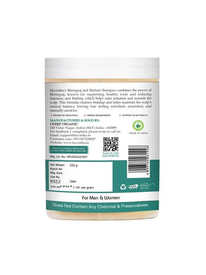 Havintha Amla Reetha Shikakai Bringraj & Hibiscus Powder For Hair - 250 Grams  Each (Combo Pack of 5)