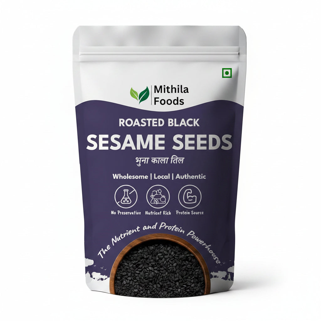 Mithila Foods Roasted Black Sesame Seeds