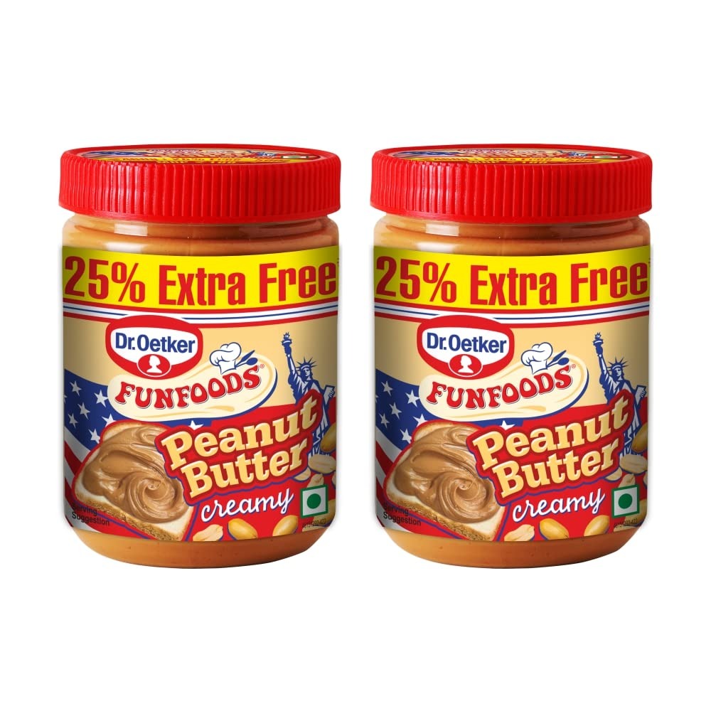 Dr. Oetker FunFoods Peanut Butter Creamy - Pack of 2(400g Each Pack)