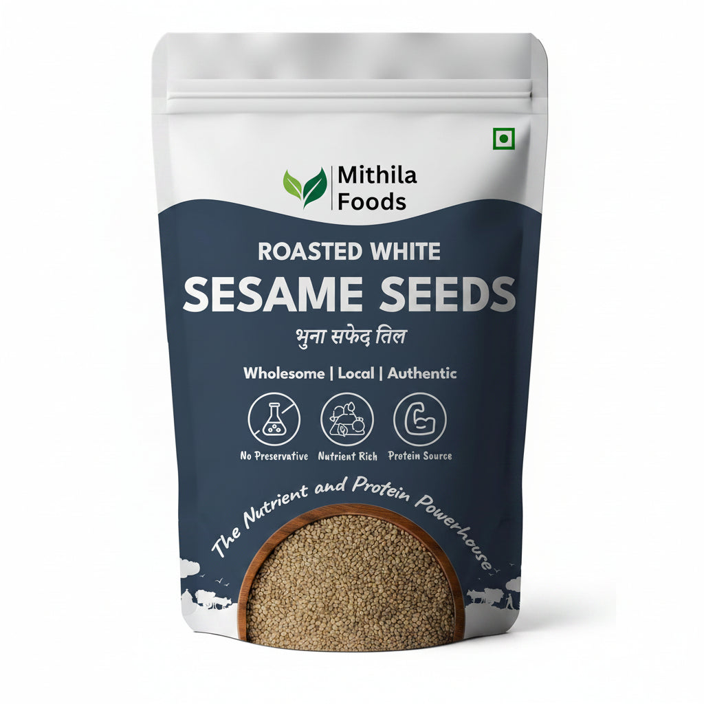 Mithila Foods  Roasted White Sesame Seeds
