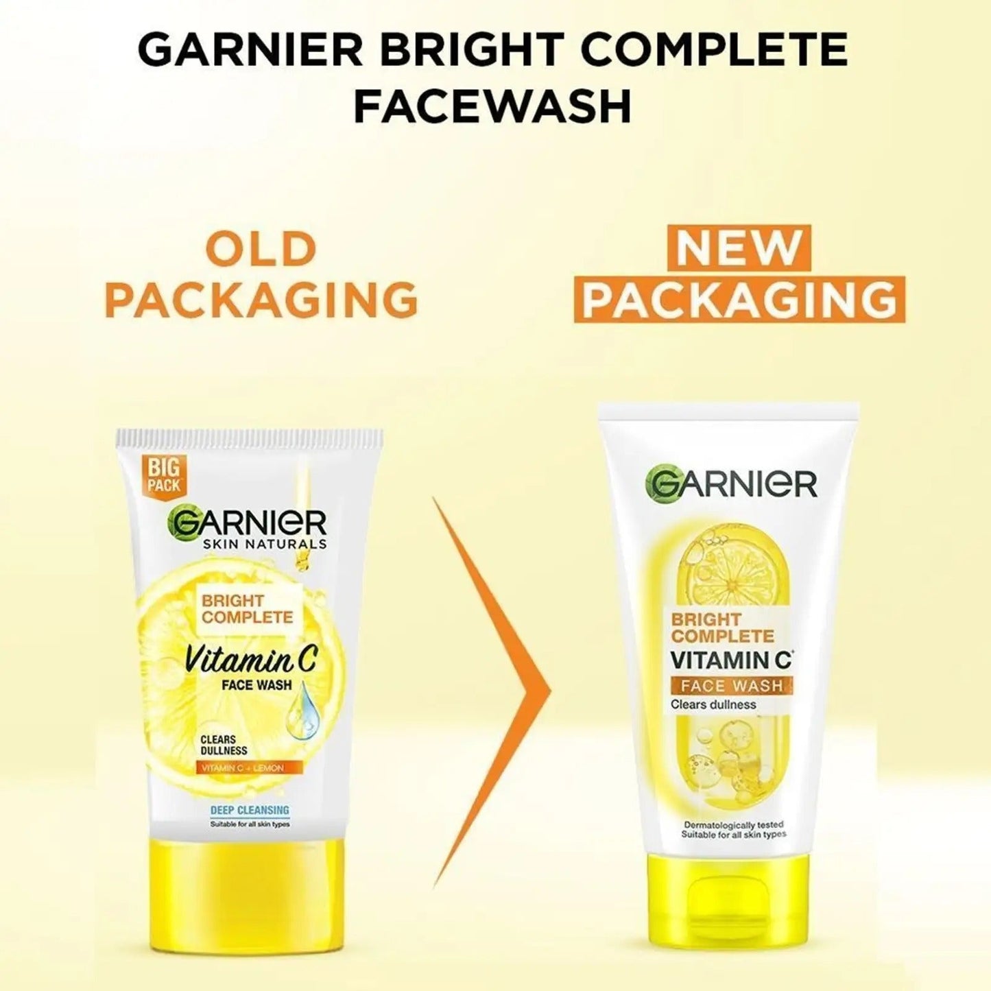 Garnier Skin Naturals Bright Complete Vitamin C Face Wash - 150 gms
