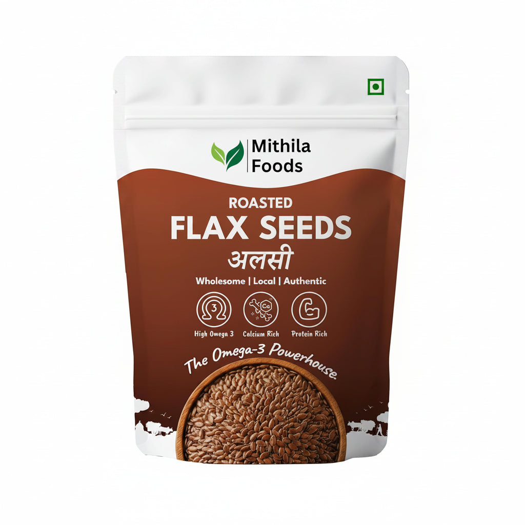 Mithila Foods Premium Roasted Flax Seeds