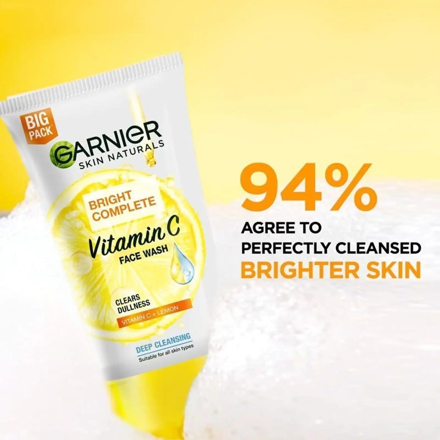 Garnier Skin Naturals Bright Complete Vitamin C Face Wash - 150 gms
