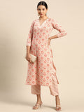 Anayna Ethnic Motifs Printed Pure Cotton Kurta with Trousers