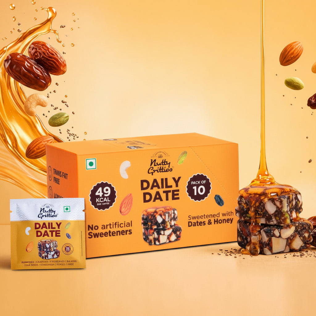 Nutty Gritties Daily Date - Pack of 10(12g Each Pack)