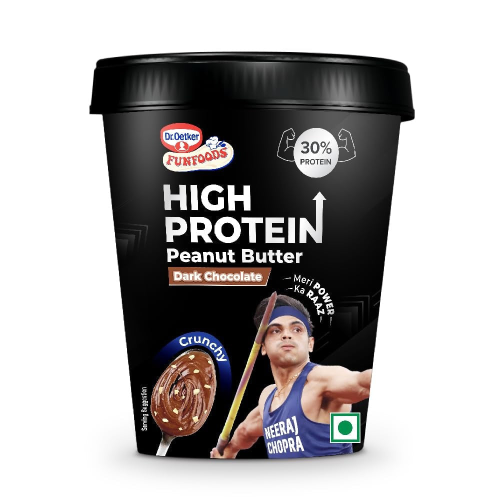 Dr. Oetker FunFoods High Protein Peanut Butter Dark Chocolate Crunchy - 500g